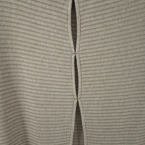 Free People We The Free Top People Lover Ribbed Long Sleeve Taupe XS Vegan Rayon - Picture 9 of 16
